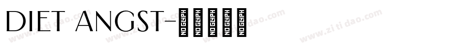 Diet Angst字体转换